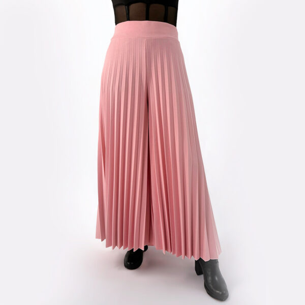 Pantalon Largo Plisado Rosado - Image 2