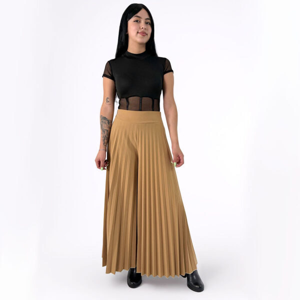 Pantalon Caqui Plisado