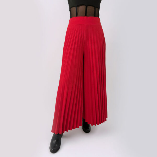 Pantalon Plisado Rojo - Image 3